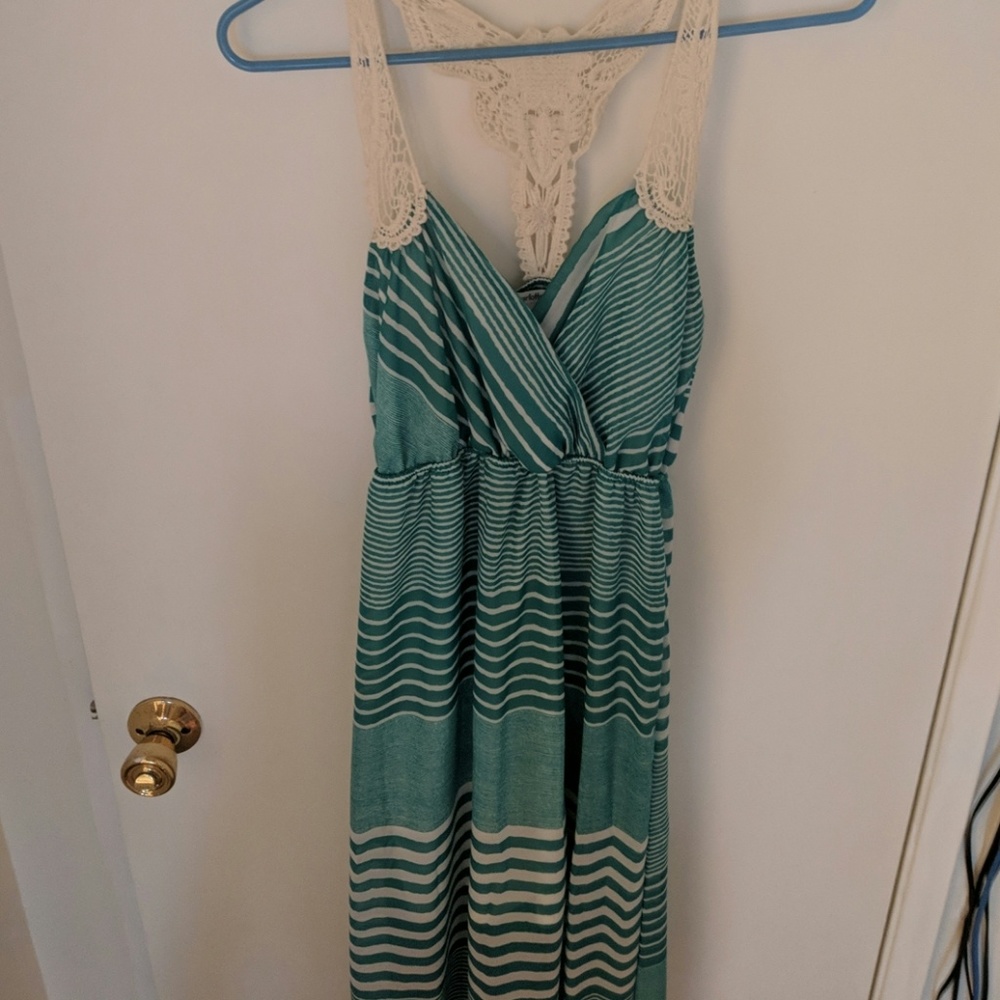 Blue maxi dress